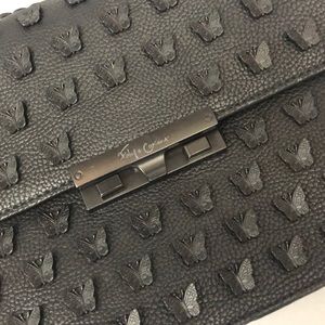 Foley + Corinna black PU leather butterfly bag